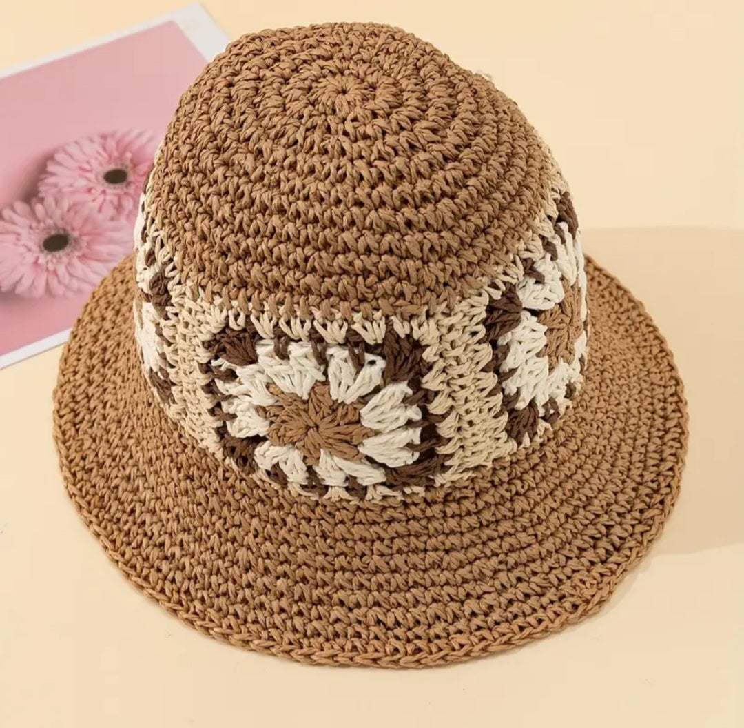 CROCHET FLOWER BUCKET HAT – Throwin Shade Boutique